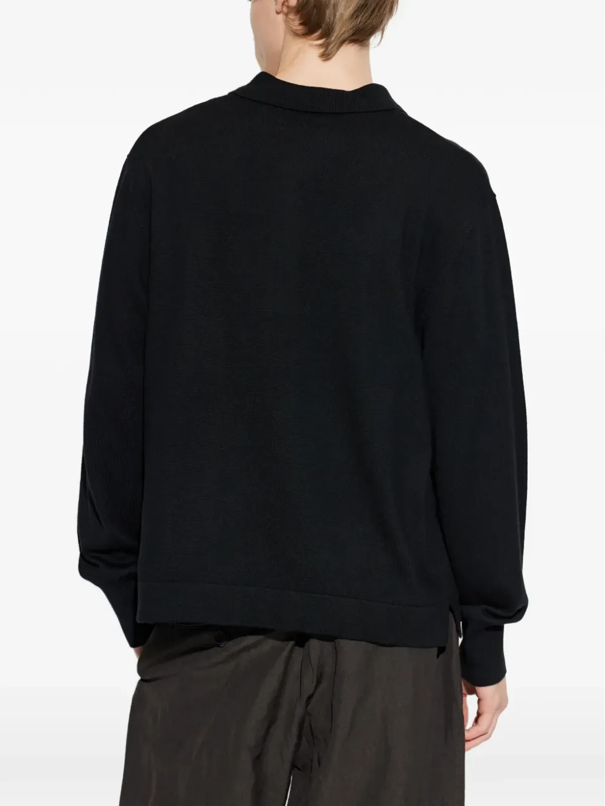Officine Generale ジップ開閉ウールポロシャツ - 画像4