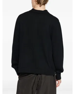 Officine Generale ジップ開閉ウールポロシャツ - サムネイル4