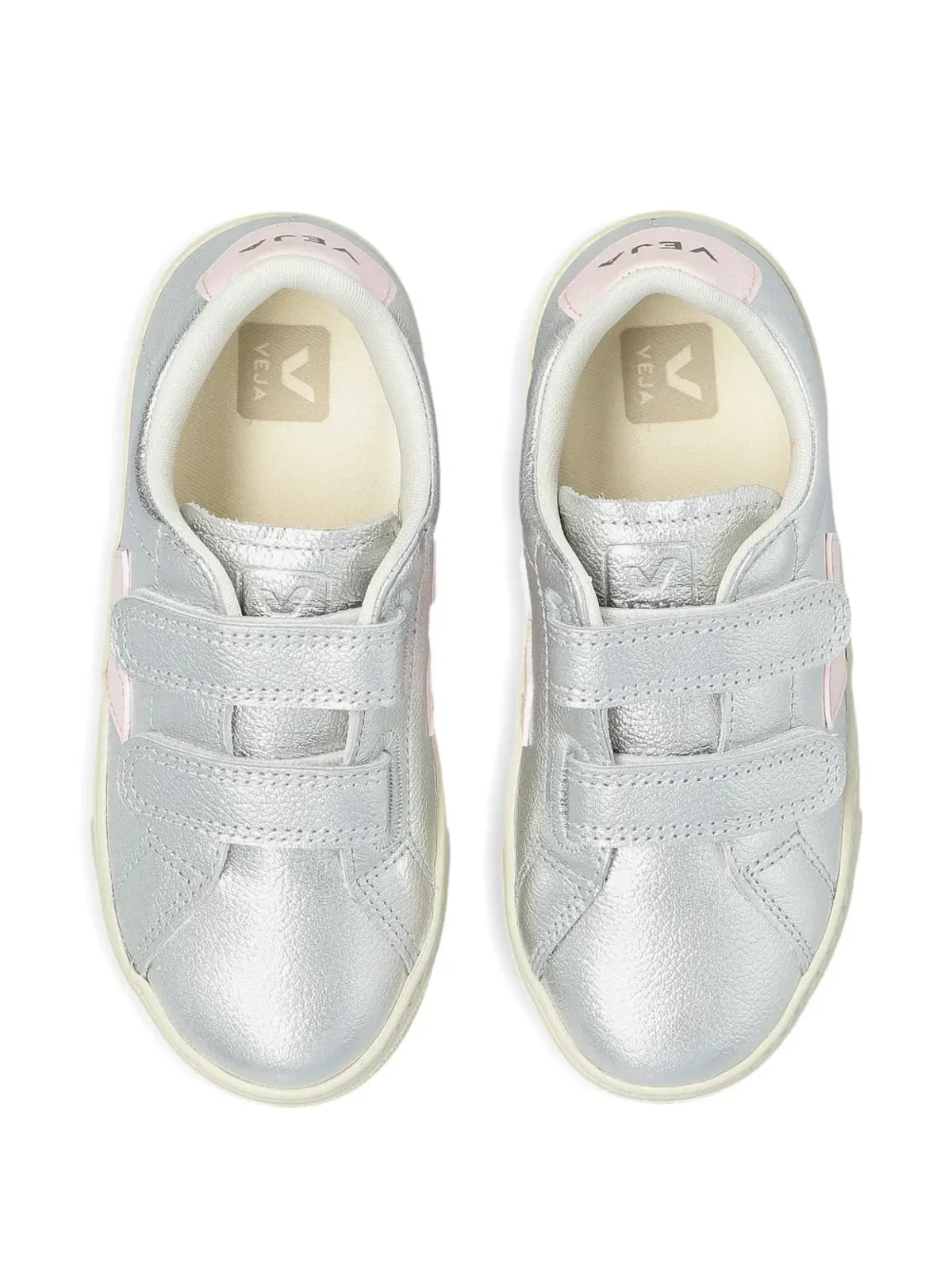 VEJA Kids タッチストラップ レザー スニーカー - 画像4