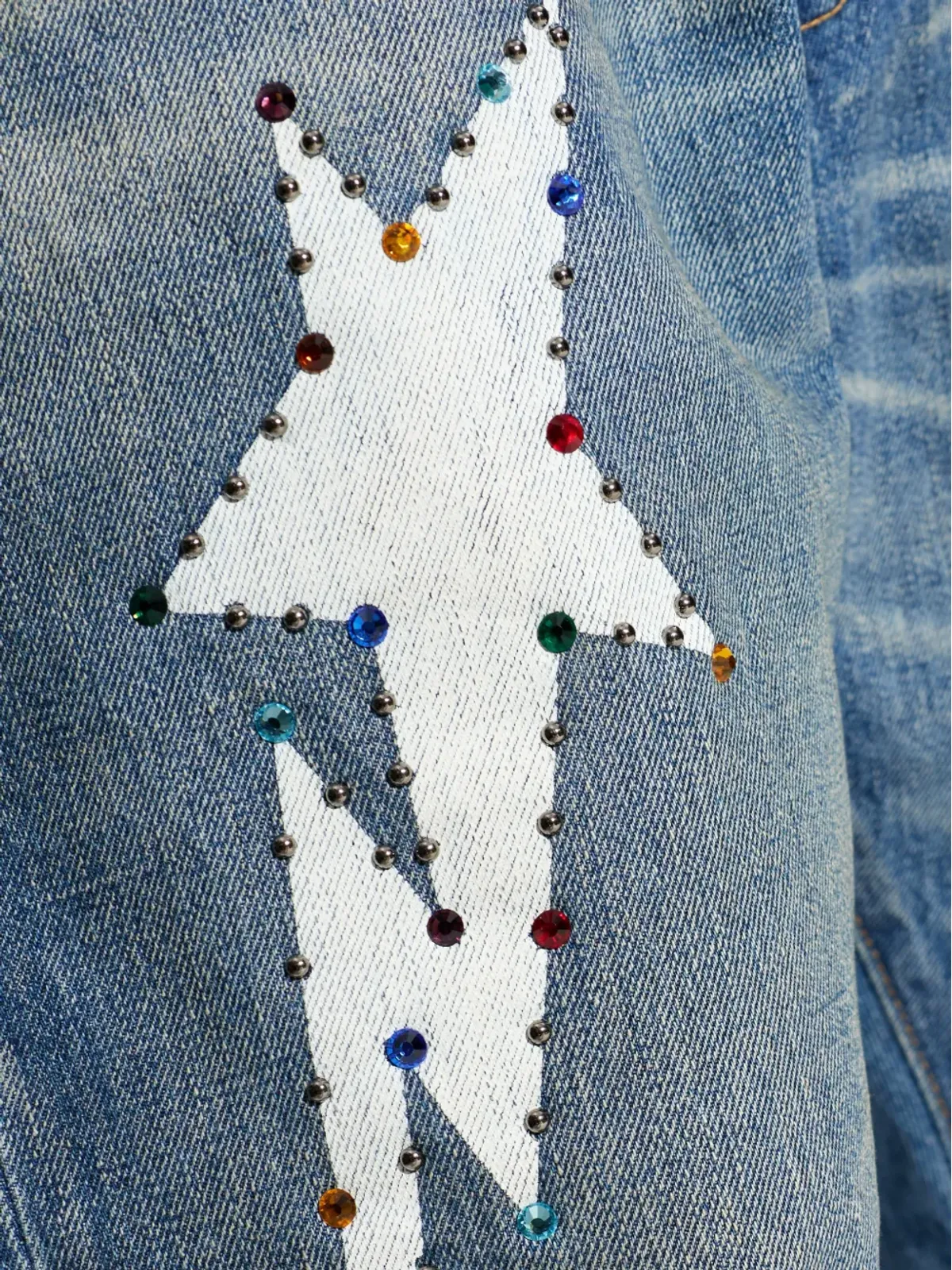 A BATHING APE® star-motif jeans - Blue - 画像5