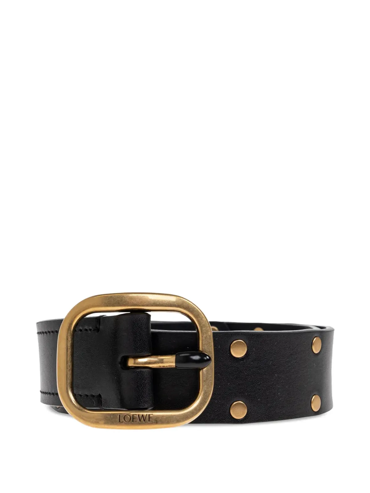 LOEWE スタッズ付きバックルベルト - 画像1