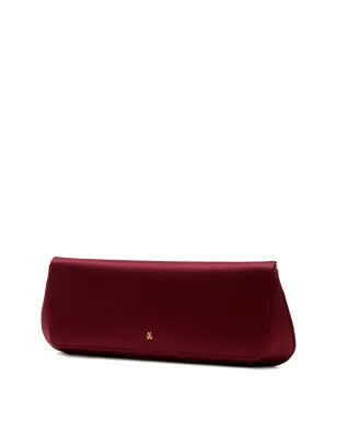 Amina Muaddi サテン ロゴ クラッチバッグ - サムネイル2