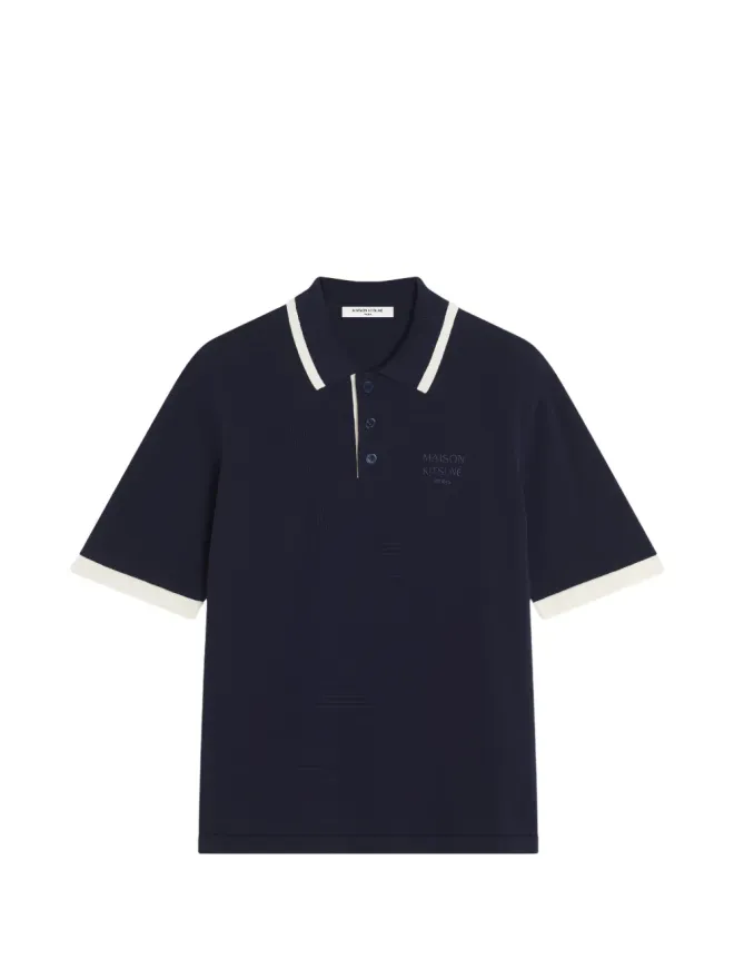Maison Kitsuné Maison Kitsuné リブトリム ポロシャツの商品画像