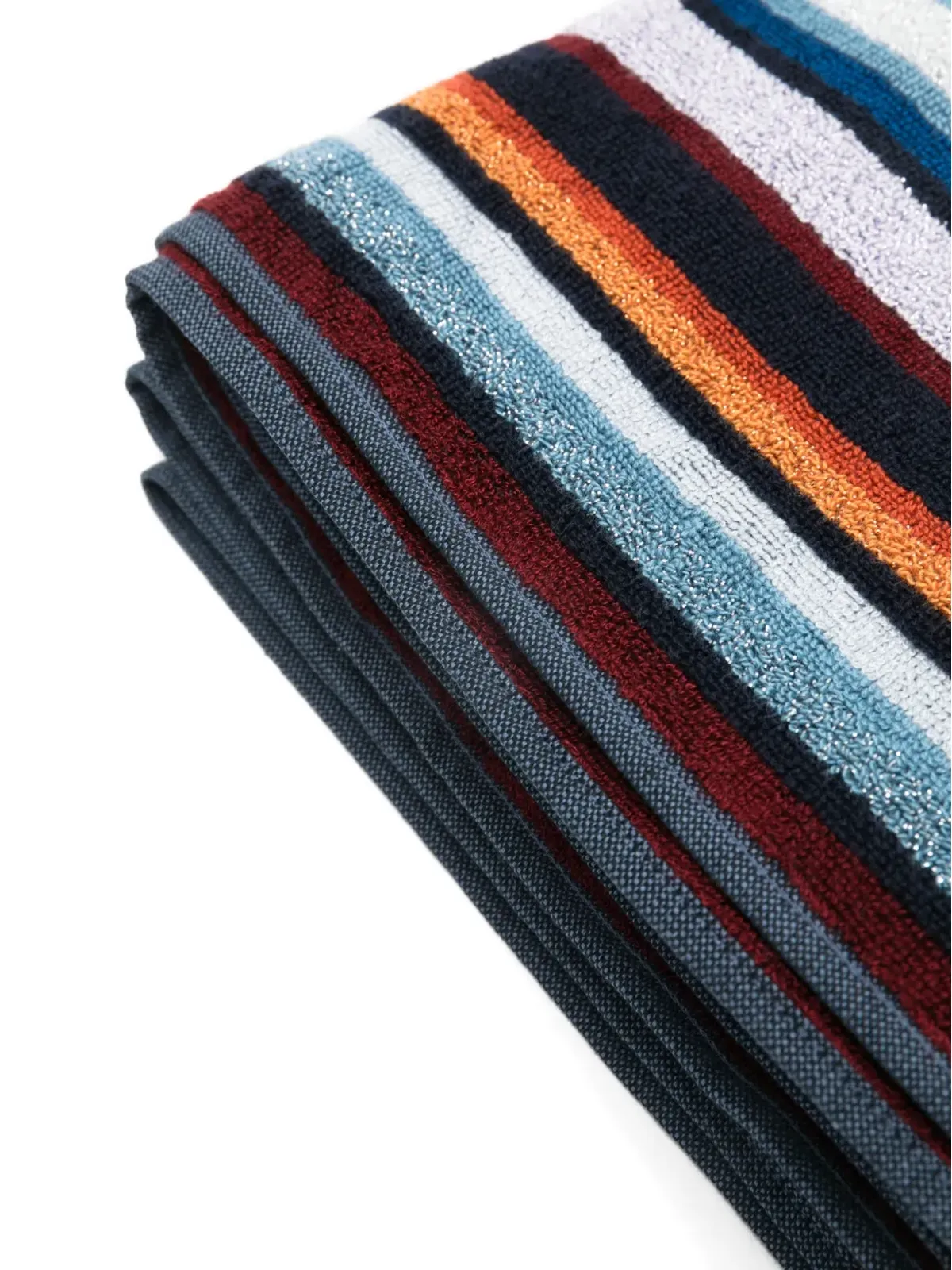 Missoni ストライプ コットンタオル - ブルー - 画像3