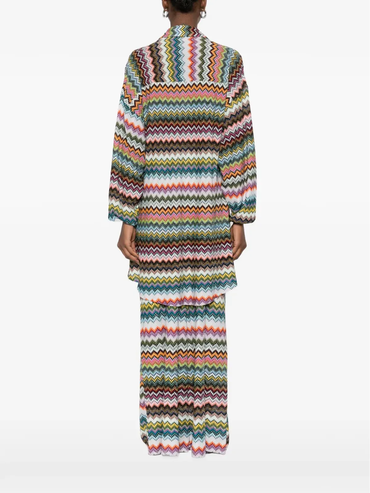 Missoni ジグザグ柄ボタン付きトップ - ブラック - 画像4