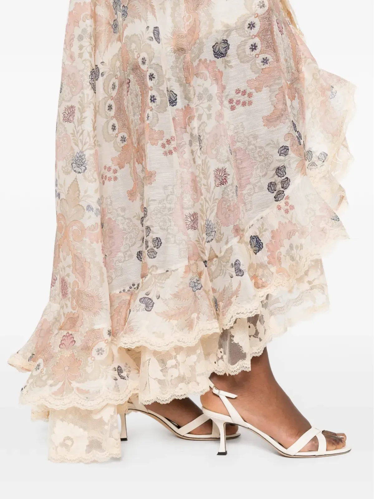 ZIMMERMANN リベリオン フリル付きミディスカート - 画像5
