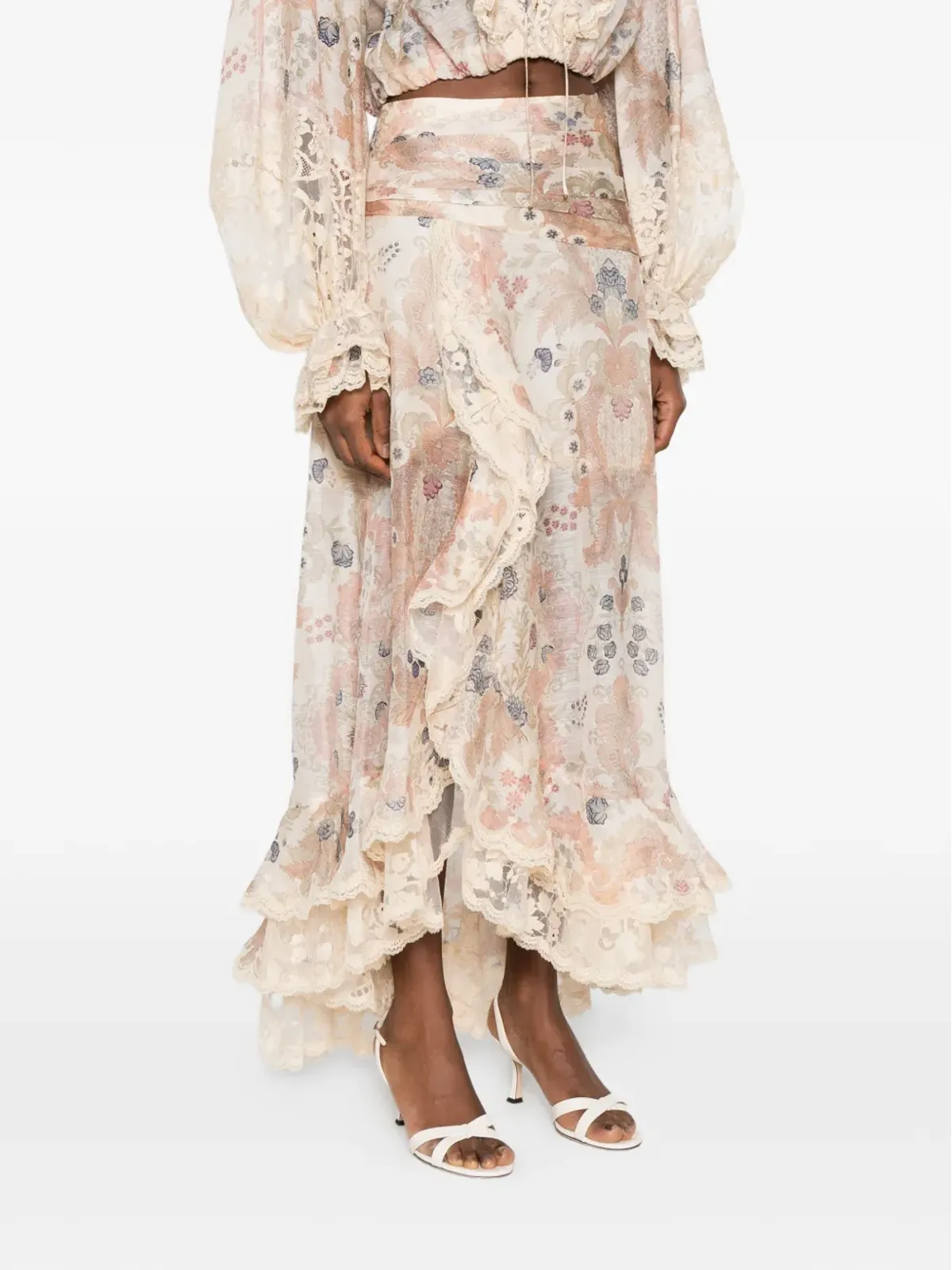ZIMMERMANN リベリオン フリル付きミディスカート - 画像3