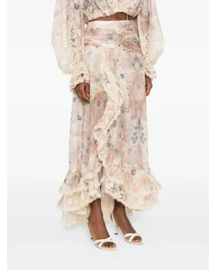 ZIMMERMANN リベリオン フリル付きミディスカート - サムネイル3