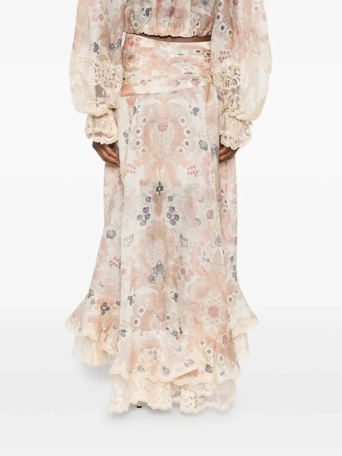 ZIMMERMANN リベリオン フリル付きミディスカート - 画像4