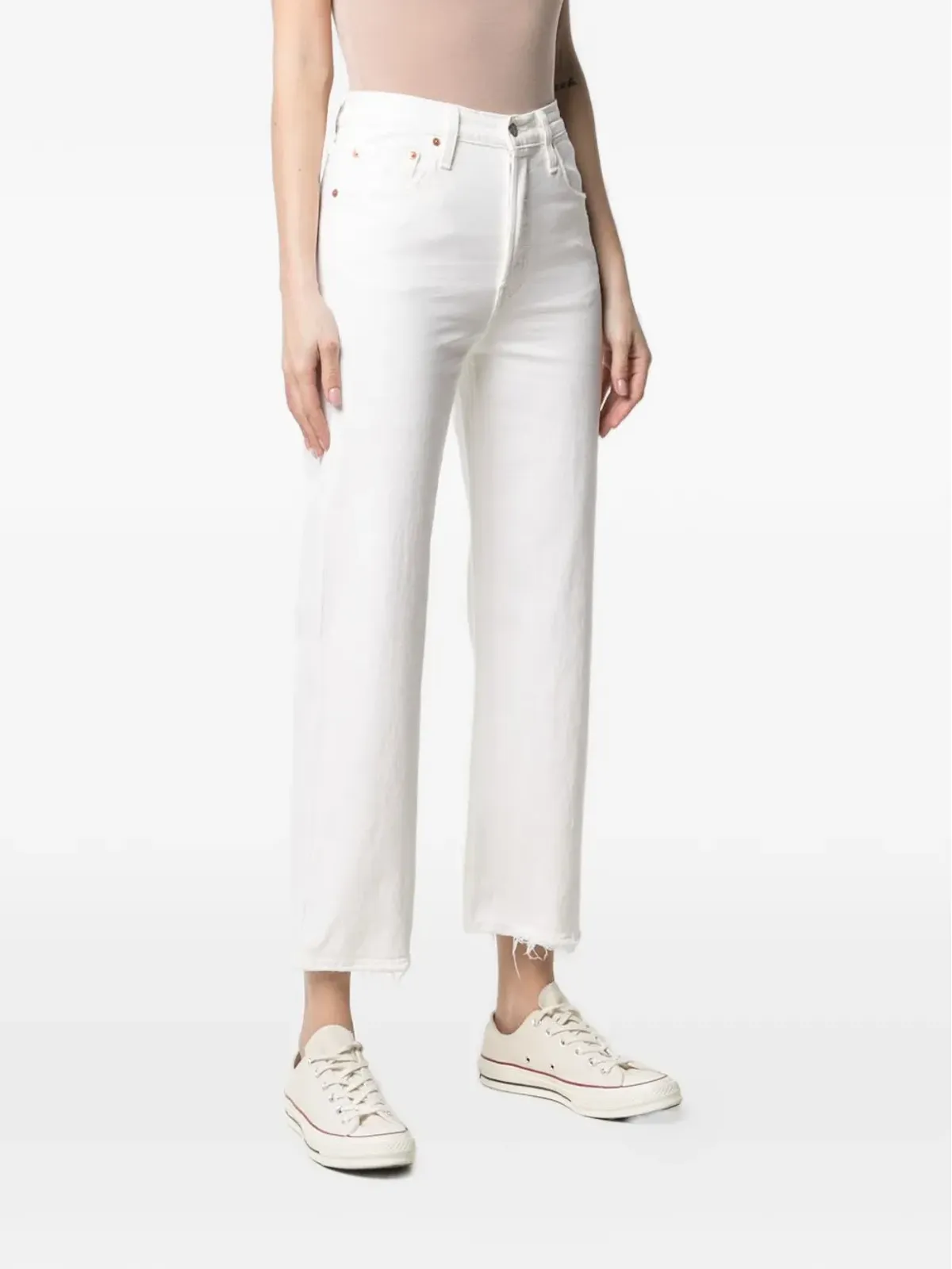 Levi's フリンジジーンズ - White - 画像3