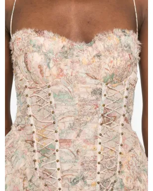 ZIMMERMANN リベリオン レースアップ付きフリルミディドレス - サムネイル5