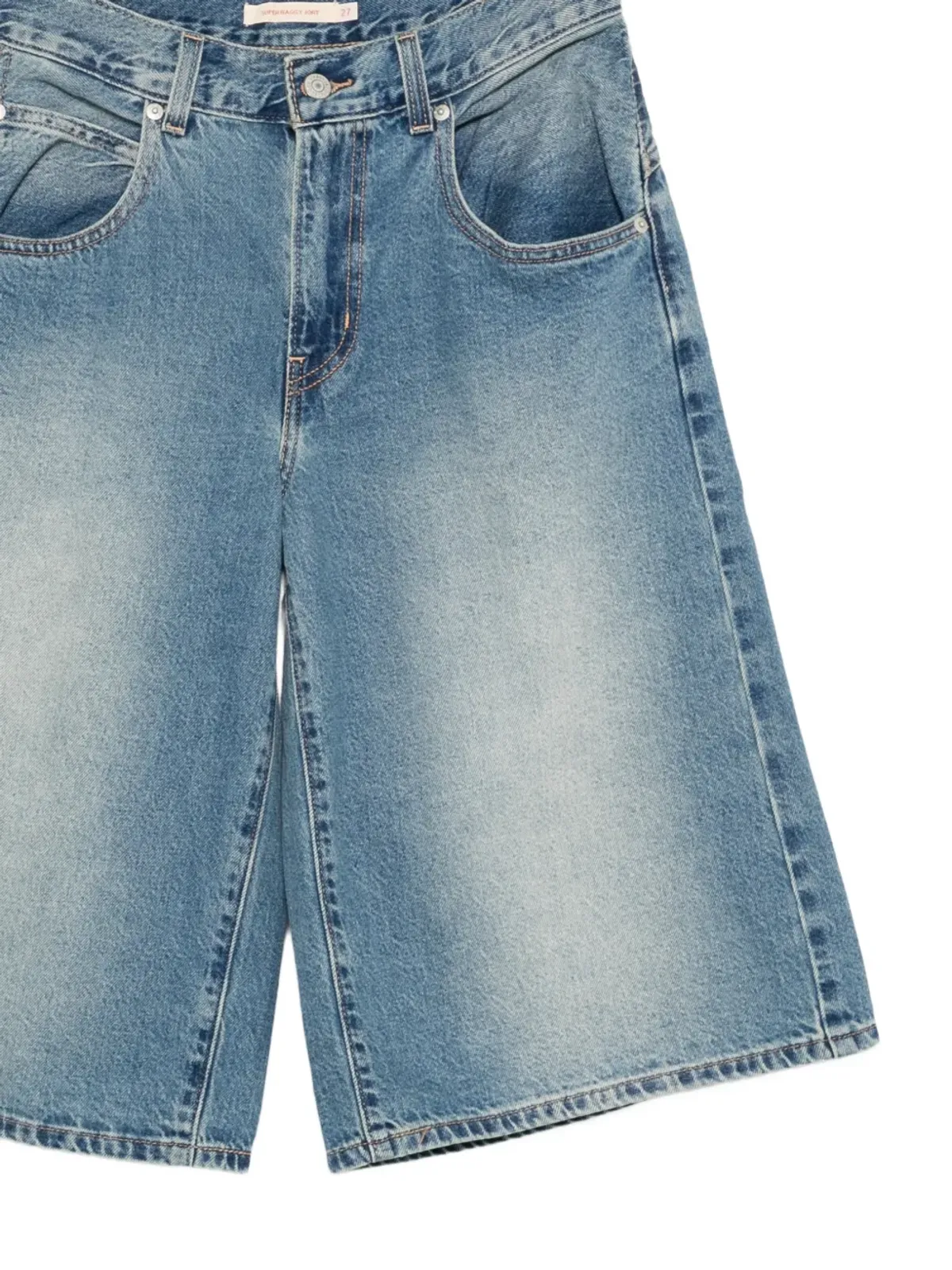 Levi's スーパー バギー デニムショーツ - ブルー - 画像3