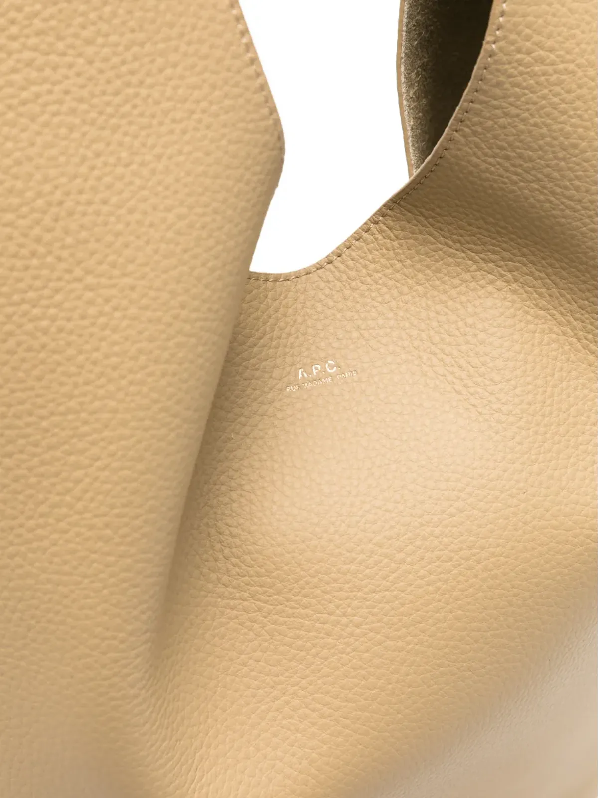 A.P.C. Le Neige grained tote bag - Neutrals - 画像4