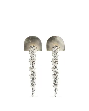 FREYA ROSE Hakuro drop-design earrings - Grey - サムネイル1