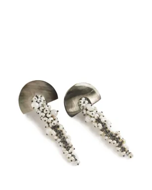 FREYA ROSE Hakuro drop-design earrings - Grey - サムネイル2