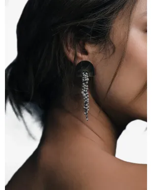 FREYA ROSE Hakuro drop-design earrings - Grey - サムネイル4