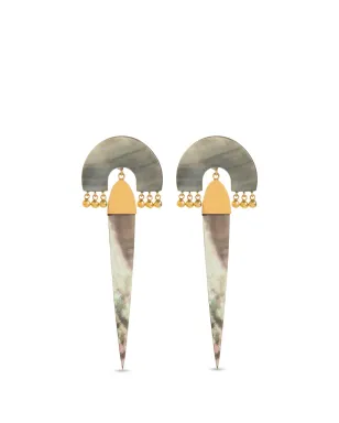 FREYA ROSE Myla drop-design earrings - Gold - サムネイル1