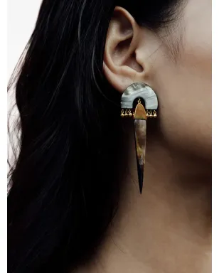 FREYA ROSE Myla drop-design earrings - Gold - サムネイル2
