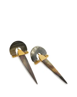 FREYA ROSE Myla drop-design earrings - Gold - サムネイル3