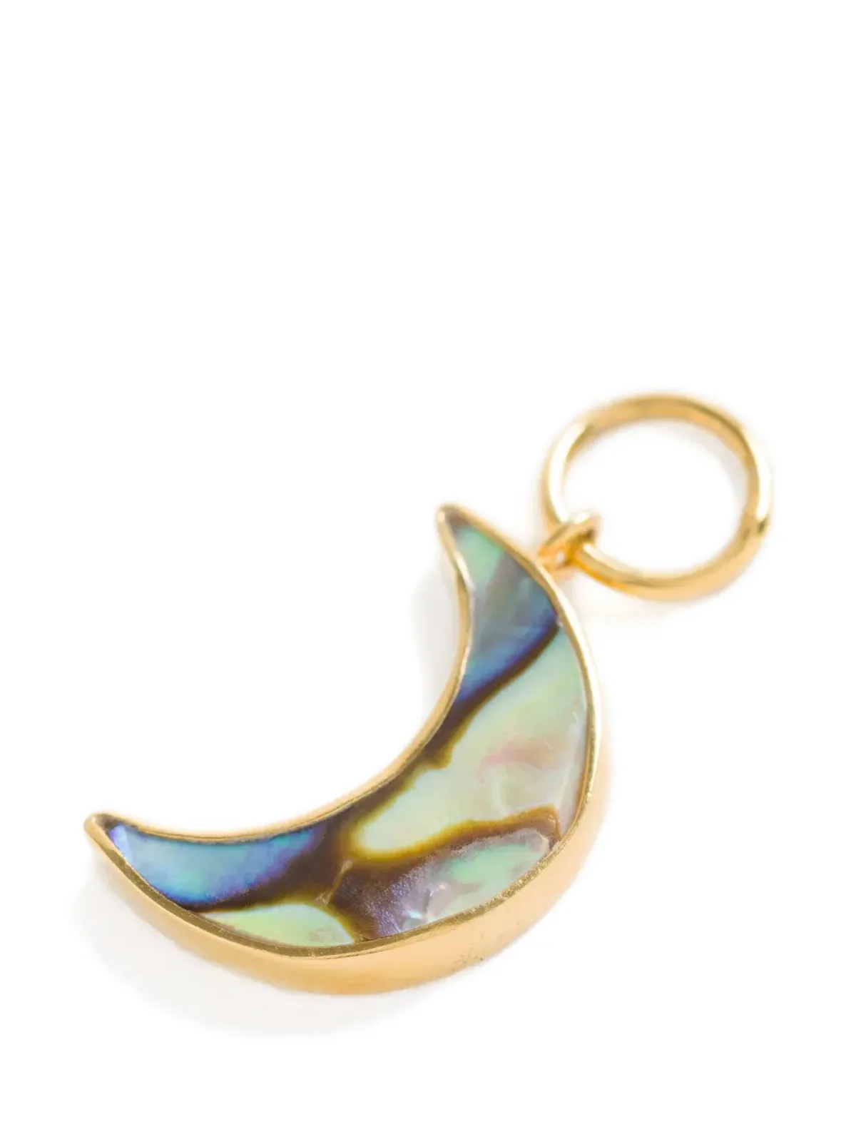FREYA ROSE Paua moon pendant necklace - Gold - 画像3