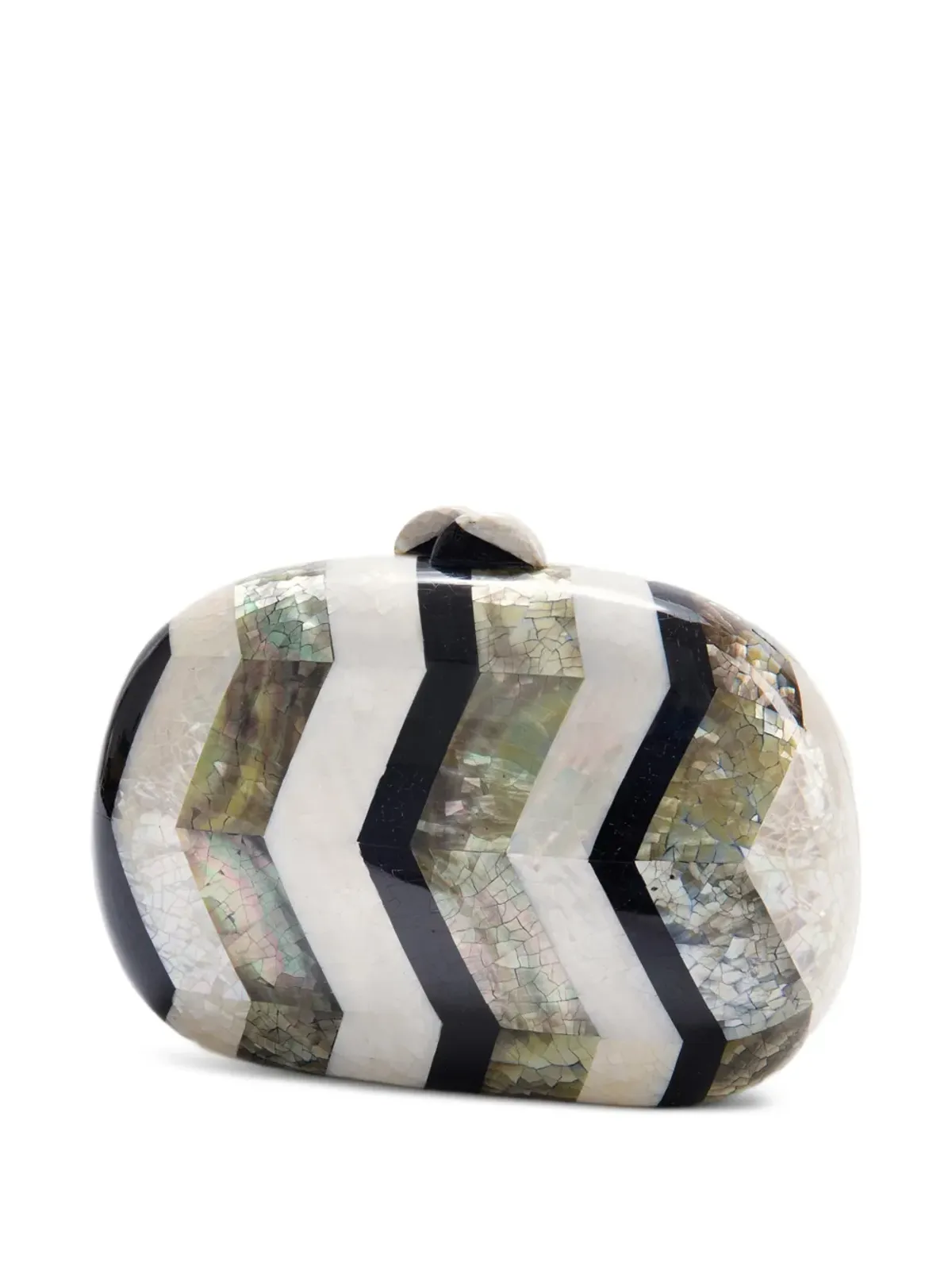 FREYA ROSE Calypso Chevron クラッチバッグ - White - 画像2