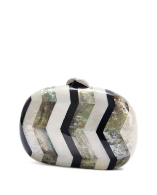 FREYA ROSE Calypso Chevron クラッチバッグ - White - サムネイル2