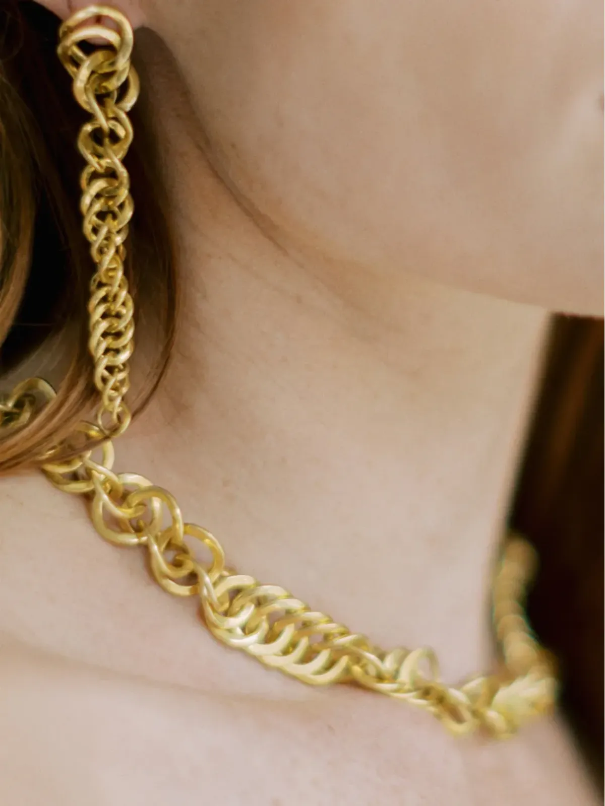 FREYA ROSE Sumba chain-link earrings - Gold - 画像2