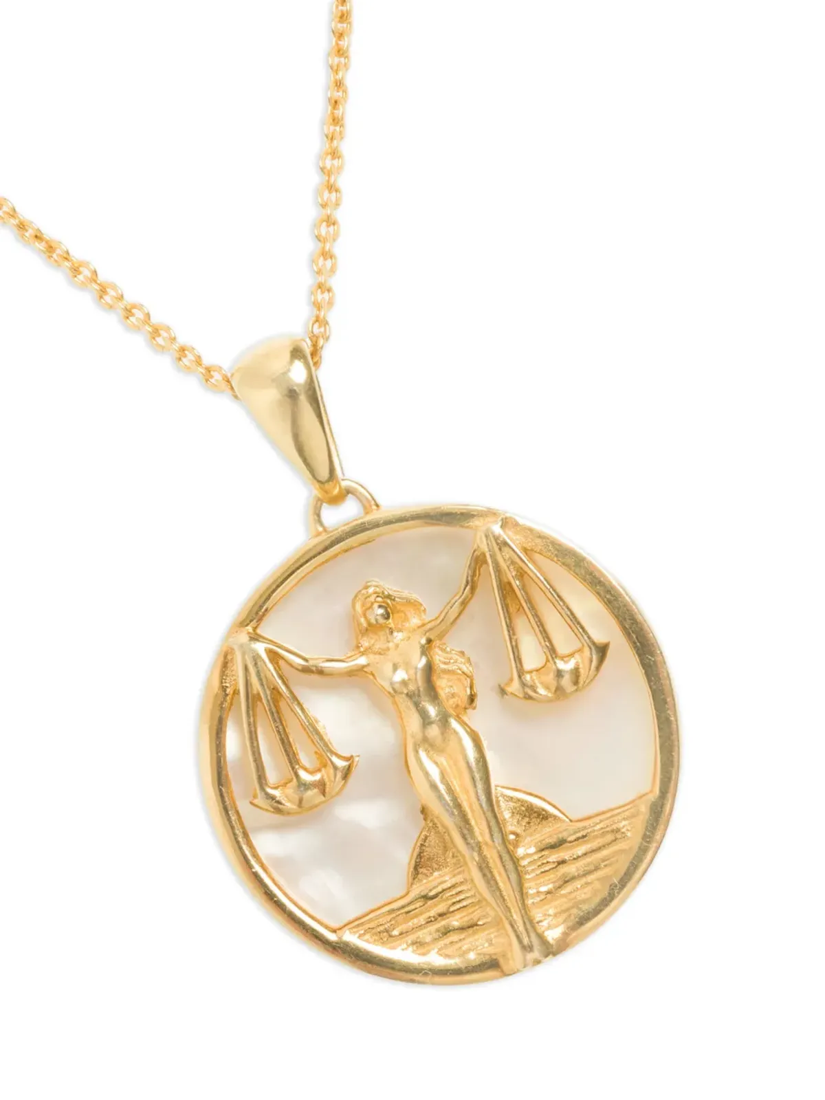 FREYA ROSE Libra zodiac-pendant necklace - 画像2