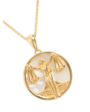 FREYA ROSE Libra zodiac-pendant necklace - サムネイル2