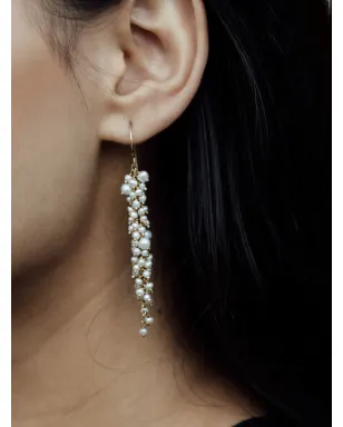 FREYA ROSE pearl drop earrings - Gold - サムネイル2