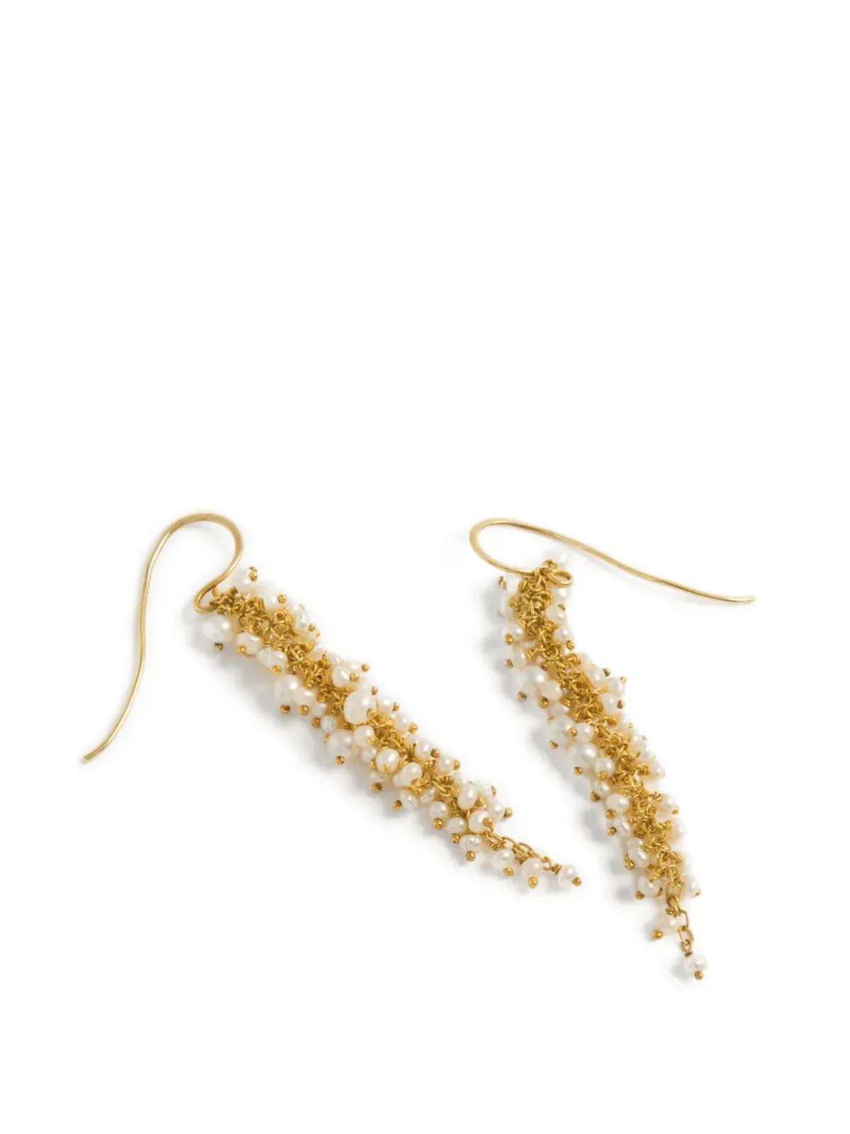 FREYA ROSE pearl drop earrings - Gold - 画像3