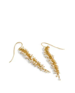 FREYA ROSE pearl drop earrings - Gold - サムネイル3