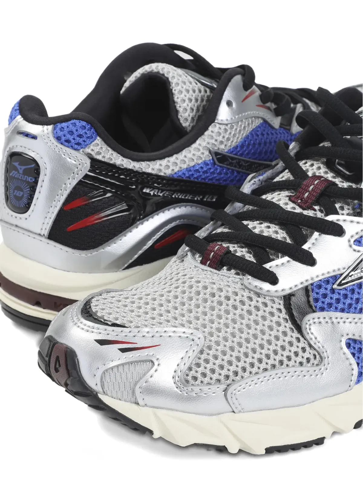 Mizuno Wave Rider 10 メッシュスニーカー - シルバー - 画像4