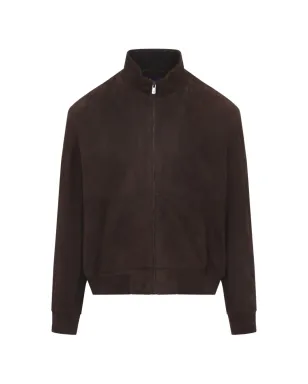 Ralph Lauren Purple Label ジップラムスキンジャケット - ブラウン - サムネイル1