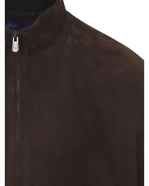 Ralph Lauren Purple Label ジップラムスキンジャケット - ブラウン - サムネイル4