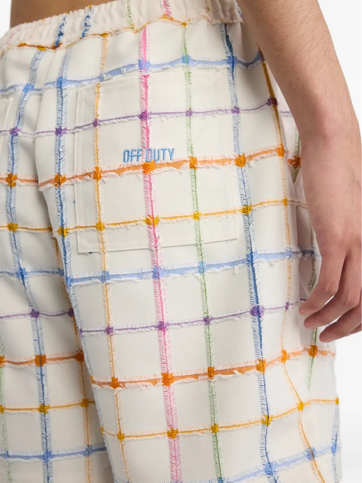 Off Duty キッドチェック柄ショーツ - 画像5
