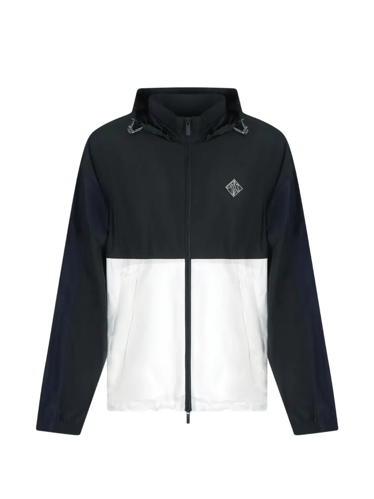 Armani Exchange カラー ブロック フード付きジャケット - 画像1