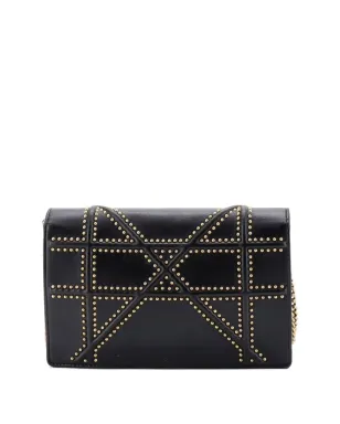 Christian Dior Pre-Owned ディオラマ ウォレット・オン・チェーン スタッズ入りレザー クロスボディバッグ - サムネイル2