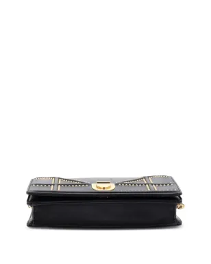 Christian Dior Pre-Owned ディオラマ ウォレット・オン・チェーン スタッズ入りレザー クロスボディバッグ - サムネイル4