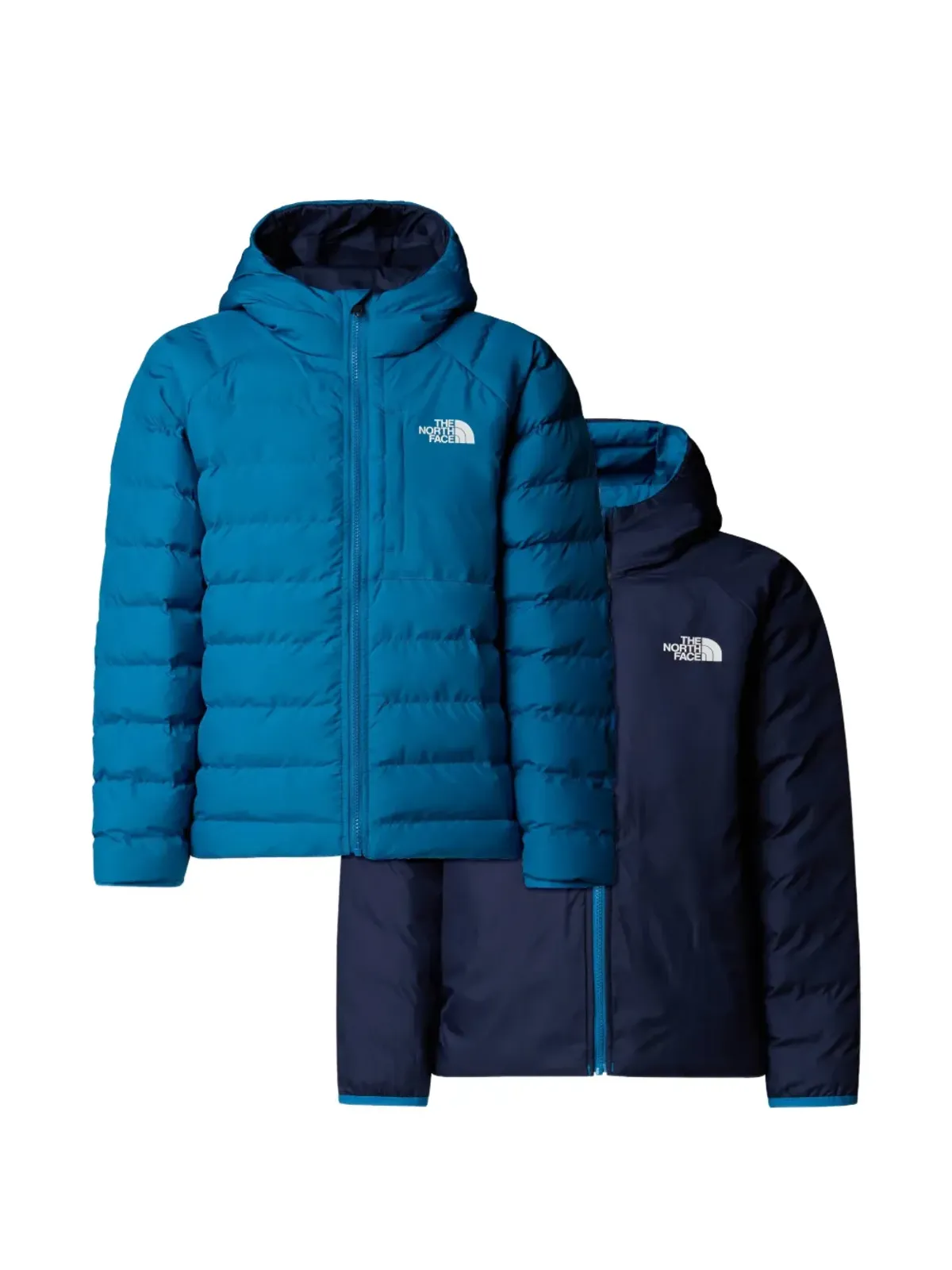 The North Face Kids ロゴディテールのパディッドジャケット - 画像3
