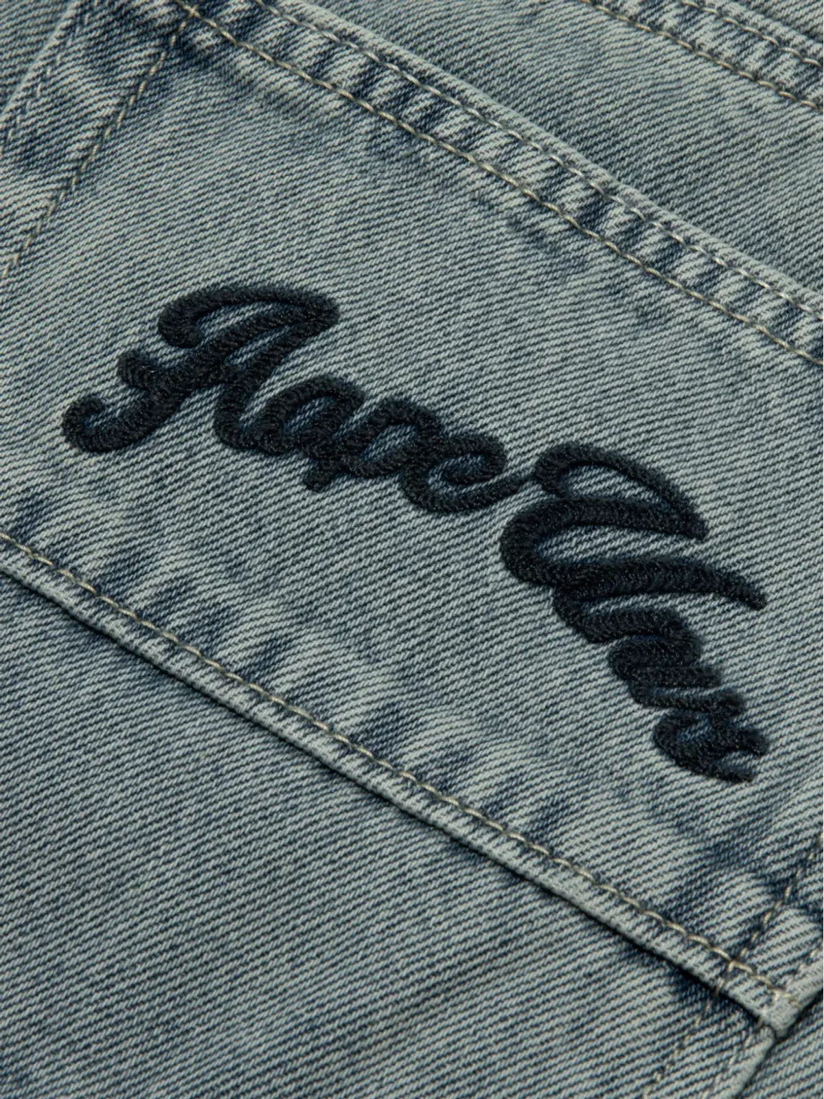 AAPE BY *A BATHING APE® 刺繍入りワイドレッグジーンズ - 画像5