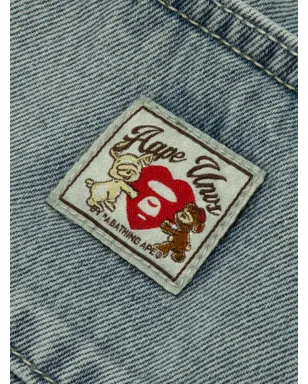 AAPE BY *A BATHING APE® 刺繍入りワイドレッグジーンズ - サムネイル3