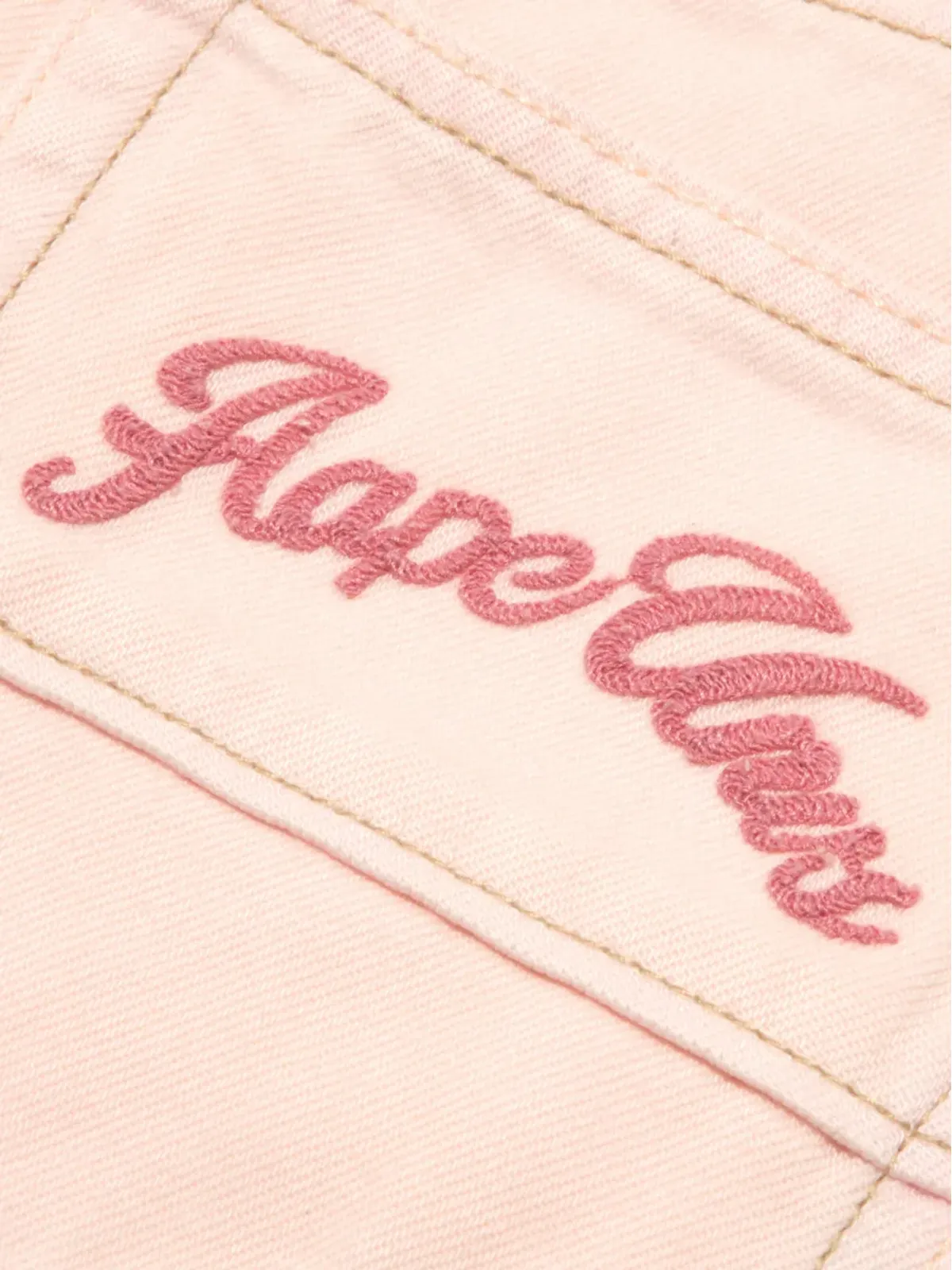 AAPE BY *A BATHING APE® 刺繍入りピンクのワイドレッグパンツ - 画像5