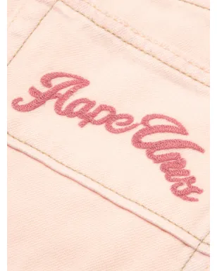AAPE BY *A BATHING APE® 刺繍入りピンクのワイドレッグパンツ - サムネイル5