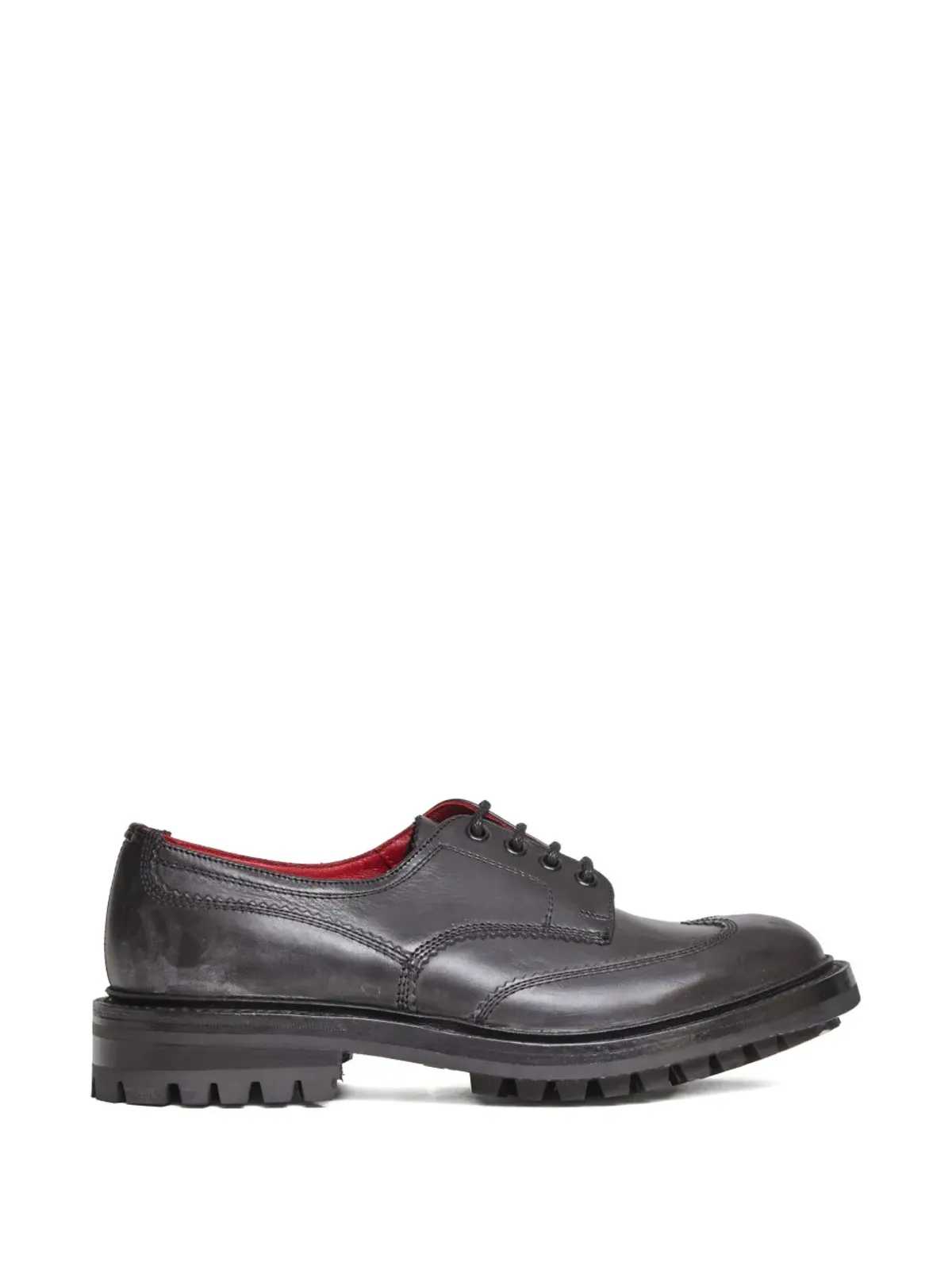 Tricker's レースアップダービーシューズ - ブラック - 画像1