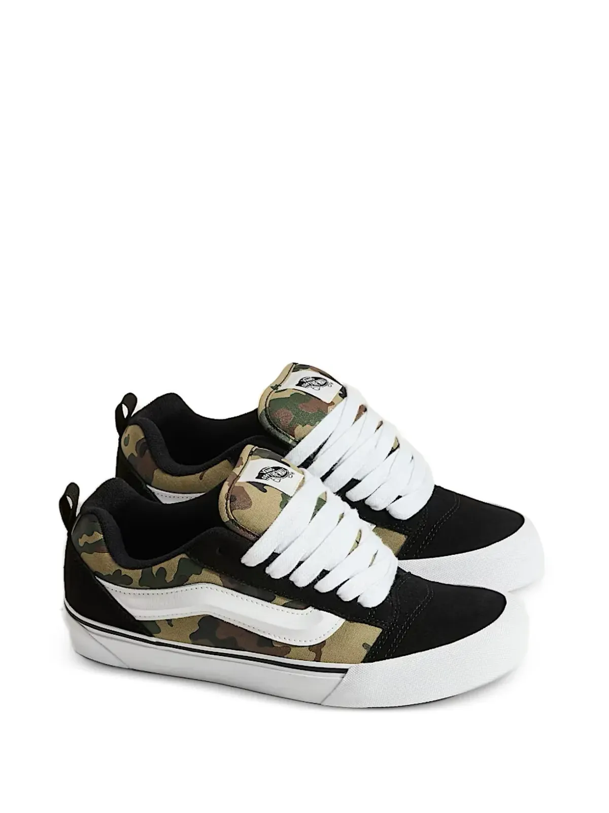 Vans Knu-Skool カモフラージュ柄スニーカー（グリーン） - 画像2