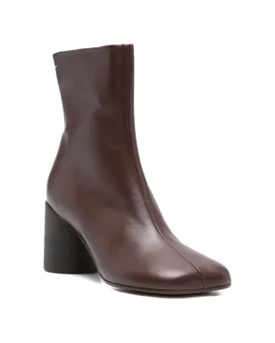 MM6 Maison Margiela スクエアトゥ レザーブーツ - サムネイル2