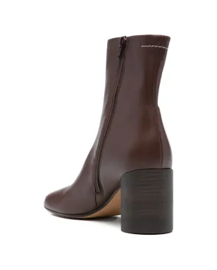 MM6 Maison Margiela スクエアトゥ レザーブーツ - サムネイル3
