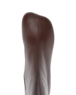 MM6 Maison Margiela スクエアトゥ レザーブーツ - サムネイル4