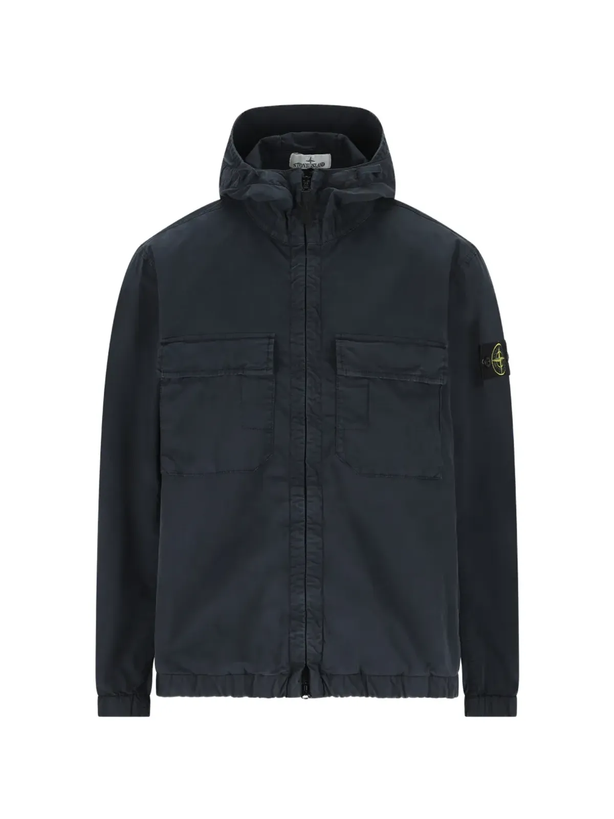 Stone Island チェストポケット付きフードジャケット - Blue - 画像1